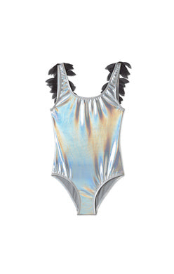 Stella Cove Petal Swimsuit in Silver *PREORDER*