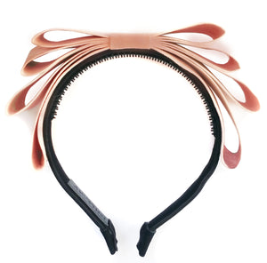Amour Bows Flame Headband in Peach