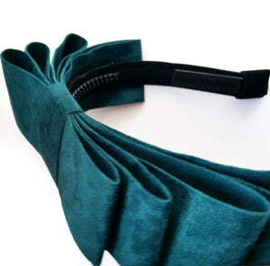Amour Bows Flame Headband in Teal