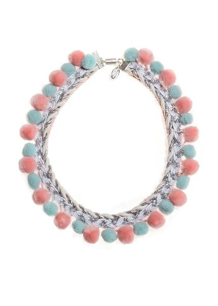 Modern Queen Kids Sparkle Pom Pearls Necklace