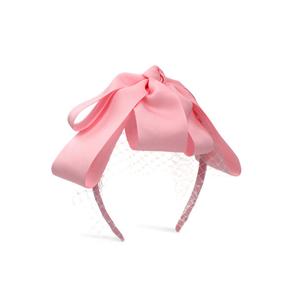 Milk & Soda Tiffany Bow Mesh Headband in Pink
