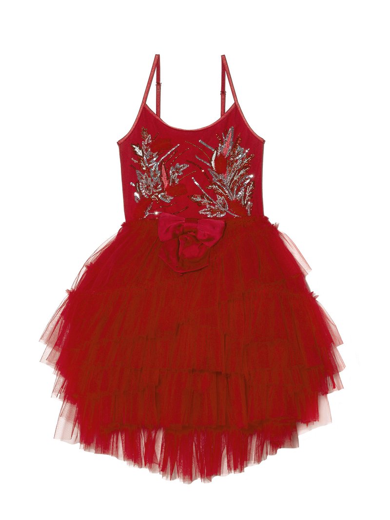 tutu du monde red dress Tutu du Monde - Girls Red Sequinned Tulle Dress