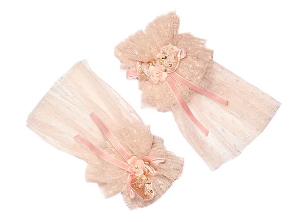 Modern Queen Kids Pretty Party Cuffs in Blush