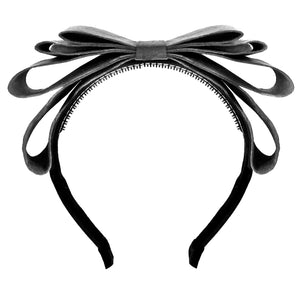 Amour Bows Flame Headband in Grey