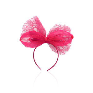 Milk & Soda Claudia Lace Ears Headband- pink